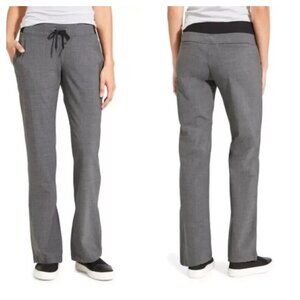 Athleta Wool-Blend Midtown Trouser 8 Gray/Black